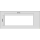 180 x 500 mm, 0.85 mm, Magnetfolie, weiss