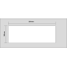 180 x 500 mm, 0.85 mm, Magnetfolie, weiss