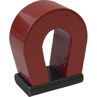 34 x 35 x 16 mm, Hufeisenmagnet, rot