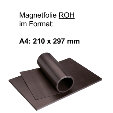 Magnetfolie, roh, DIN Formate A4-A0