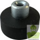 Ø 18-M4-GB, Gummierter Topfmagnet, mit Gewindebuchse