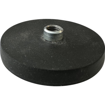 Ø 43-M6-GB, Gummierter Topfmagnet, mit Gewindebuchse