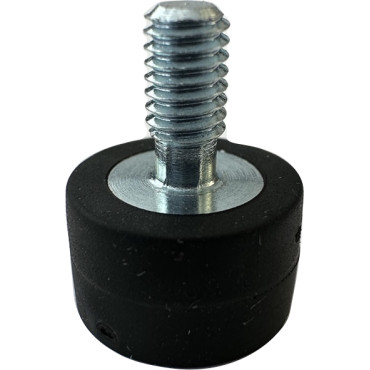 Gummierter Topfmagnet mit Aussengewinde ø 12 mm