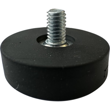 Gummierter Topfmagnet mit Aussengewinde ø 22 mm