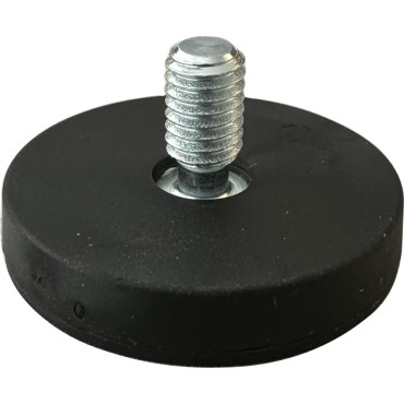 Ø 31-M6-AG, Gummierter Topfmagnet, mit Gewindezapfen