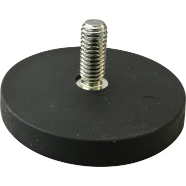 Gummierter Topfmagnet mit Aussengewinde ø 43 mm