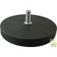 Gummierter Topfmagnet mit Aussengewinde ø 66 mm