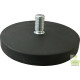 Gummierter Topfmagnet mit Aussengewinde ø 66 mm
