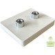 59x45-2xM5-IG, Gummierter Magnet, 2 x Innengewinde, 59 x 45 mm