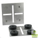 Montageplatte Universal magnetisch INOX www.megamagnete.ch